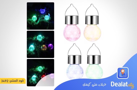 4PCS/ Pack Solar Landscape Lighting Hanging Lamp - dealatcity store