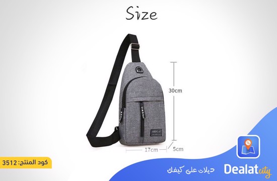 Shoulder USB Charging Crossbody Bag - dealatcity store