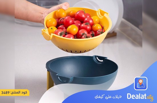 Multifunctional Rotate Vegetable Cutter With Drain Basket - dealatcity store	