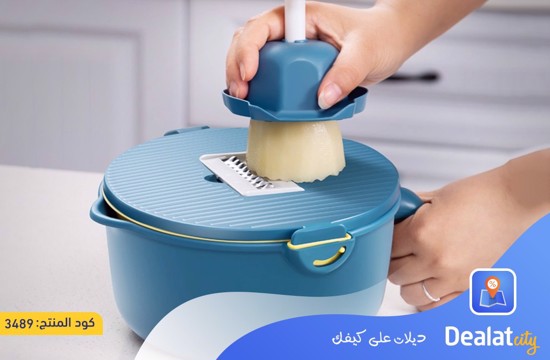 Multifunctional Rotate Vegetable Cutter With Drain Basket - dealatcity store	