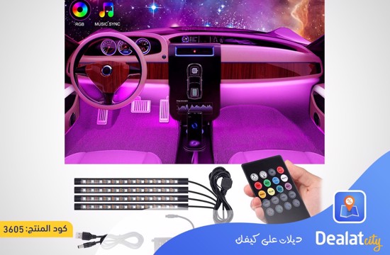 Car Interior Atmosphere LED Strip Lamp Light - dealatcity store