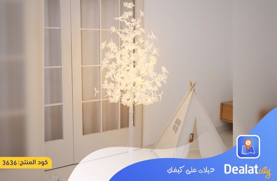 Artificial LED Leaf Tree White Plant for Home Decor - dealatcity store