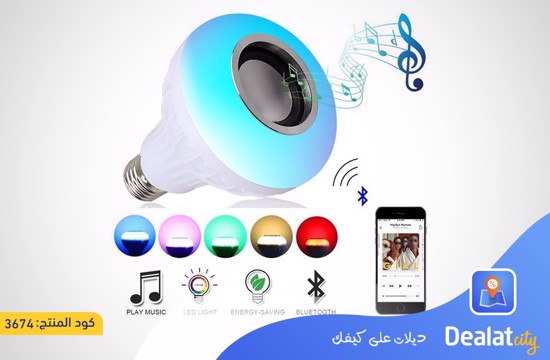 LED Multicolor Light Bulb with Bluetooth Speaker - dealatcity store