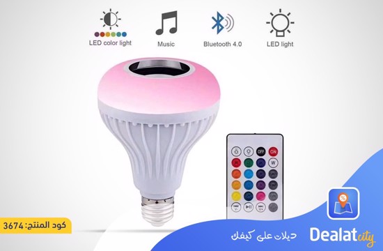 LED Multicolor Light Bulb with Bluetooth Speaker - dealatcity store