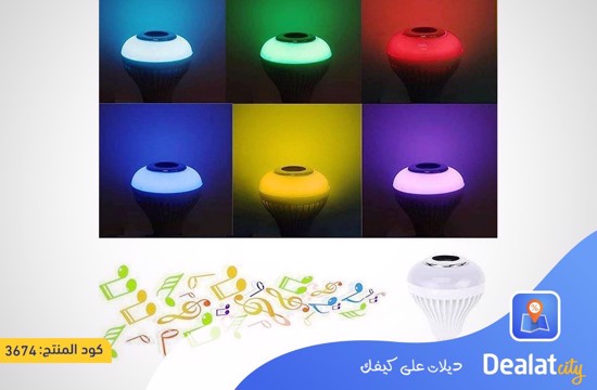 LED Multicolor Light Bulb with Bluetooth Speaker - dealatcity store