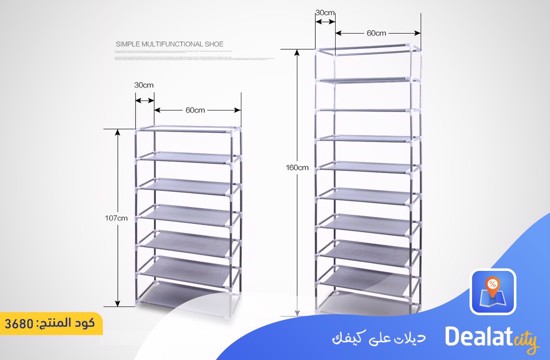 Room-Saving 10-Layers Non-Woven Fabric Shoe Storage Rack - dealatcity store