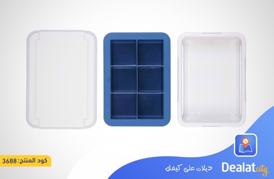 Covered Silicone Ice Cube Tray - Large Cubes - dealatcity store