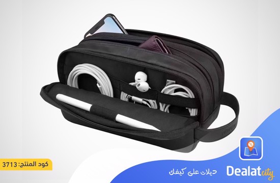 WIWU Salem Pouch + 3 Aspor Cables + Fast Charger - dealatcity store