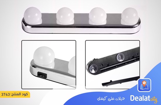 Make Up Light Four LED Bulb Lamp - dealatcity store