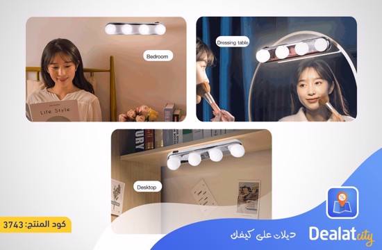 Make Up Light Four LED Bulb Lamp - dealatcity store