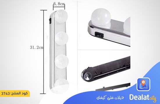 Make Up Light Four LED Bulb Lamp - dealatcity store