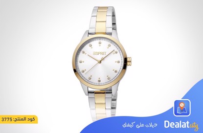 ESPRIT Pointy Stainless Steel Silver Gold Women Watch - dealatcity store