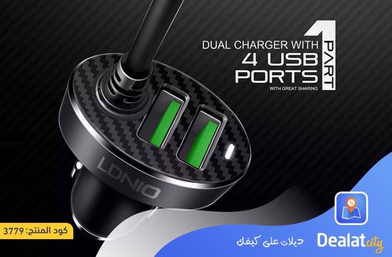 LDNIO 4 USB car charger - dealatcity store