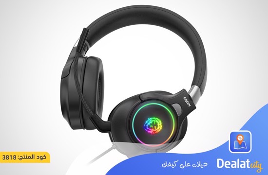 Green K10 RGB Professional Gaming Headphone - dealatcity store