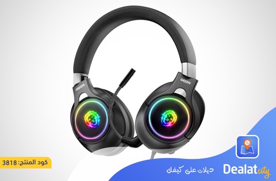 Green K10 RGB Professional Gaming Headphone - dealatcity store