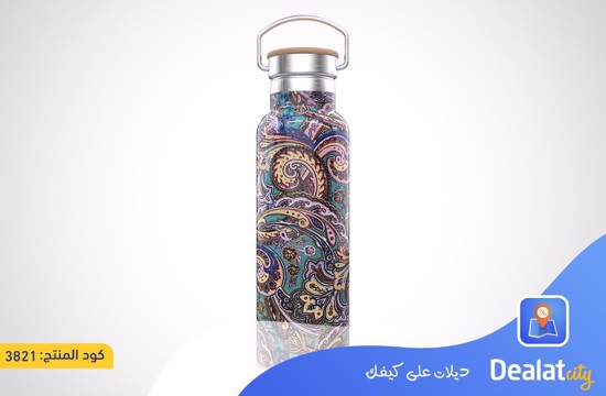 Green Pattern Stainless Steel Water Bottle - dealatcity store