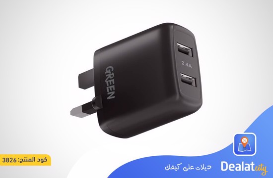 Green Lion Dual USB Port Wall Charger - dealatcity store