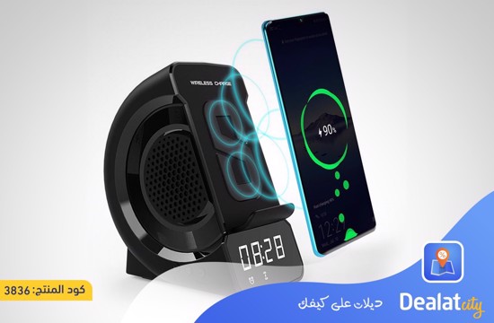 WD-200 Multifunction Wireless Charger Bluetooth Speaker - dealatcity store