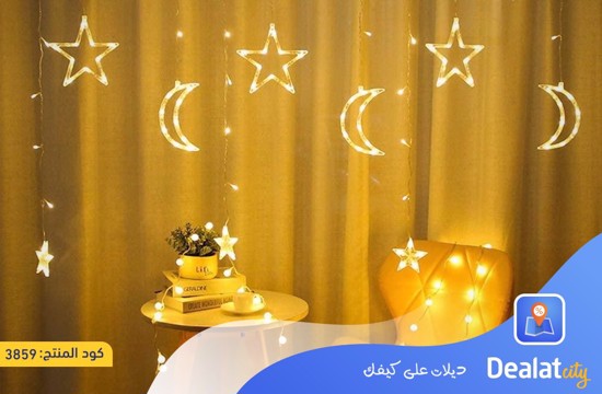 Star-Moon LED String Light Curtain Light - dealatcity store