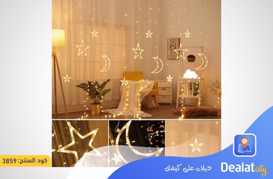 Star-Moon LED String Light Curtain Light - dealatcity store