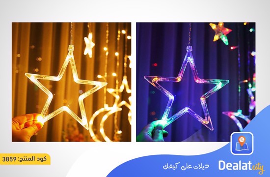 Star-Moon LED String Light Curtain Light - dealatcity store