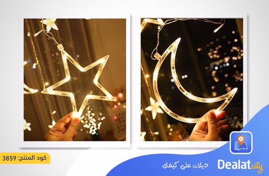 Star-Moon LED String Light Curtain Light - dealatcity store