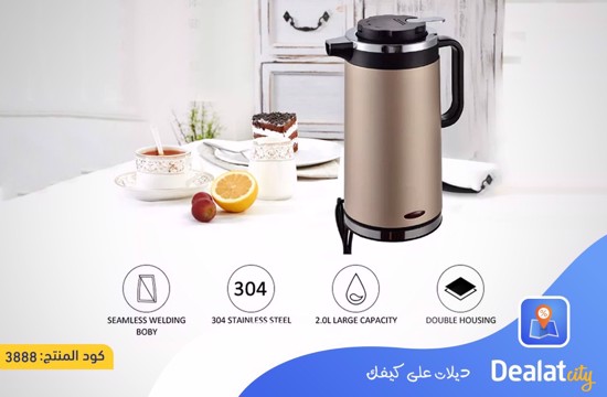 Electric Heat Kettle Stainless Steel - dealatcity store