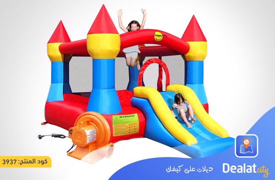 Happy Hop Bouncy Castle Bouncer with Slide 9017 - dealatcity store