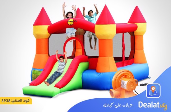 Happy Hop Castle Bouncer with Slide 9017N - dealatcity store