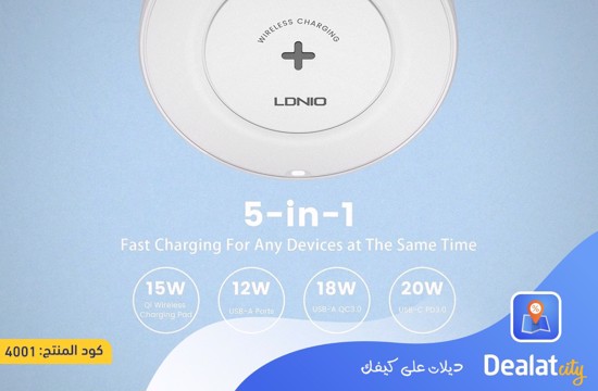 LDNIO 32W Desktop Wireless Charging Station - dealatcity store