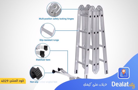 6 Meters Aluminum Folding Ladder - dealatcity store