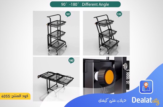 3 Tier Foldable Kitchen Cart - dealatcity store	