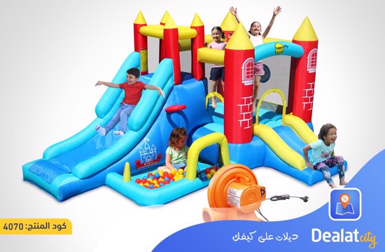 Happy Hop 9071R Bounce House 8 in 1 Jumping Castle - dealatcity store