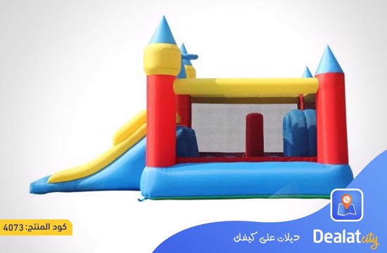 Happy Hop 9474 Double Slide Obstacle Course Castle - dealatcity store