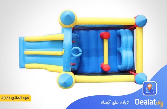 Happy Hop 9474 Double Slide Obstacle Course Castle - dealatcity store