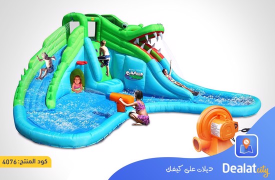 Happy Hop Crocodile Water Slide 9517 - dealatcity store