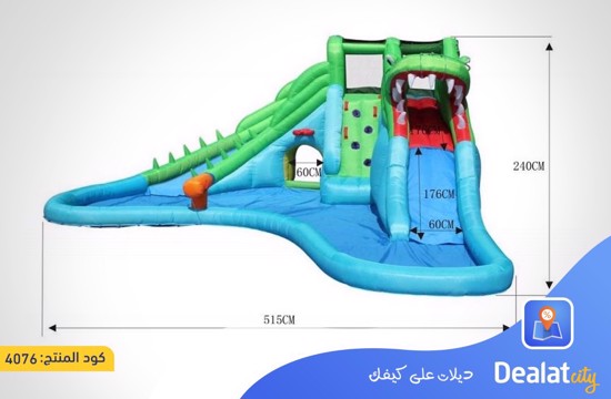 Happy Hop Crocodile Water Slide 9517 - dealatcity store