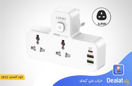 LDNIO 6 IN 1 POWER SOCKET - DealatCity Store	