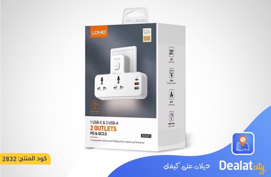 LDNIO 6 IN 1 POWER SOCKET - DealatCity Store	