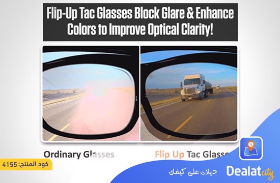 Flip-Up Tac Glasses - Flip Up Sunglasses - dealatcity store