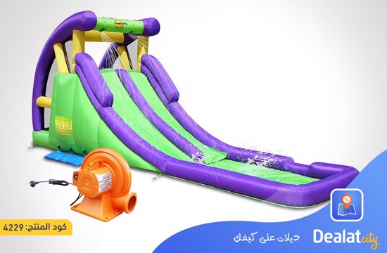 Happy Hop 9029 Double Water Slide-Double The Fun - dealatcity store