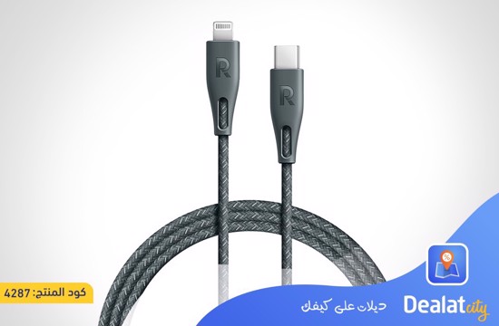 RAVPower RP-CB1018 Type-C to Lightning Cable 2m Nylon - dealatcity store