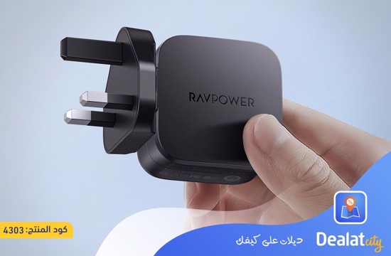 RAVPower RP-PC144 PD Pioneer 30W 2-Port Wall Charger - dealatcity store