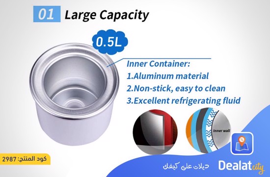 Ice Cream Maker 0.5L Large Capacity - DealatCity Store	