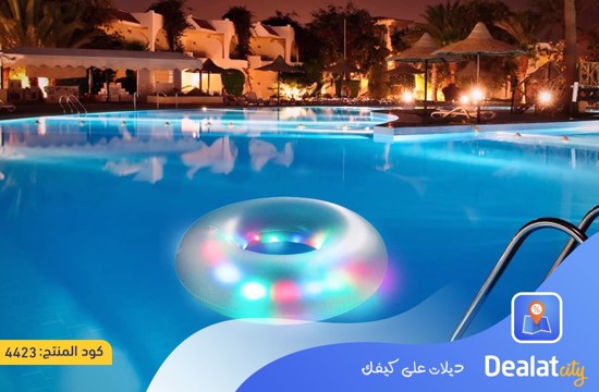 Inflatable Luminous Swimming Float With RGB LED Light - dealatcity store