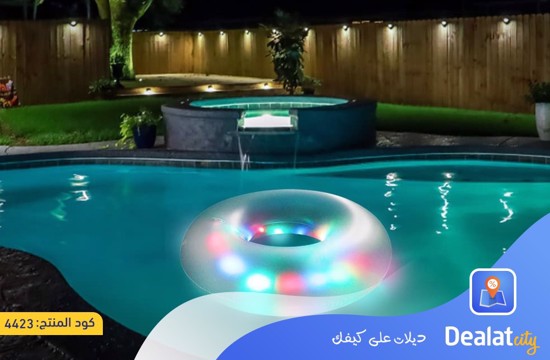 Inflatable Luminous Swimming Float With RGB LED Light - dealatcity store