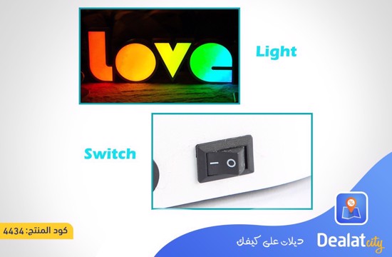 LOVE LED Light Lantern Shape Light - dealatcity store