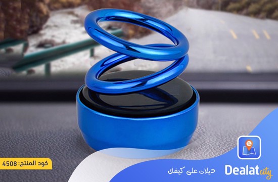 Solar Air Freshener Rotating Double Ring - dealatcity store