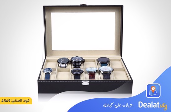 Leather Watch & Jewelry Organizer Box - dealatcity store