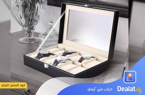 Leather Watch & Jewelry Organizer Box - dealatcity store